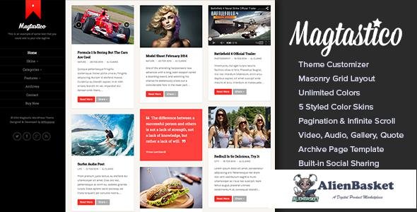 13034 Magtastico v1.5 - Responsive Masonry Blog Theme 