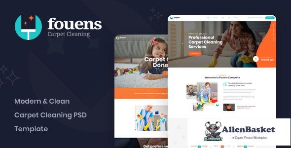 13215 Fouens - Carpet Cleaning Company PSD Template 