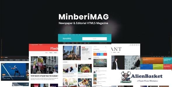 21587 MinberiMag v1.0 - Newspaper & Editorial HTML5 Magazine 