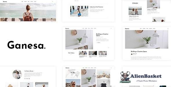 21409 Ganesa v1.0.4 - Minimal WordPress Personal Blog Theme 