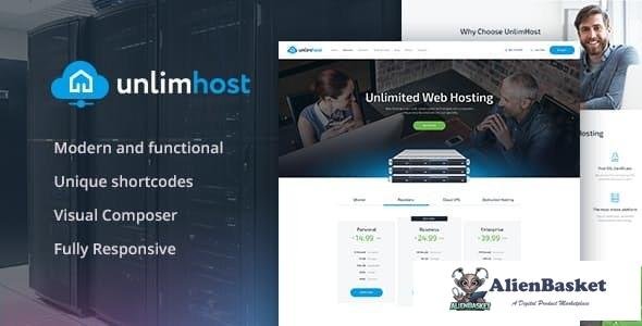 17133 UnlimHost v1.2.3 - Web Hosting & Internet Technology WordPress Theme 