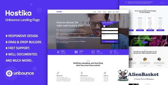 17501 Hostika v1.0 - Unbounce Landing Page Template 