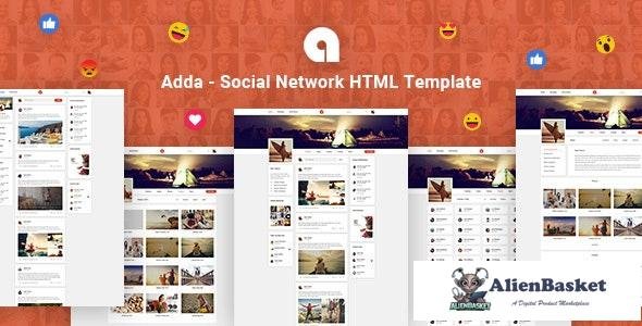 19175 Adda v1.0 - Social Network HTML Template 