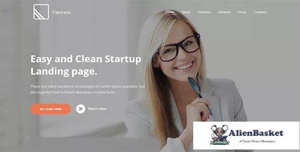 13459 Vanessa v1.0.6 - Easy Startup Landing Page WP Theme 