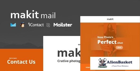 16613 makit Mail v1.0 - Responsive E-mail Template + Online Access + Mailster + MailChimp 