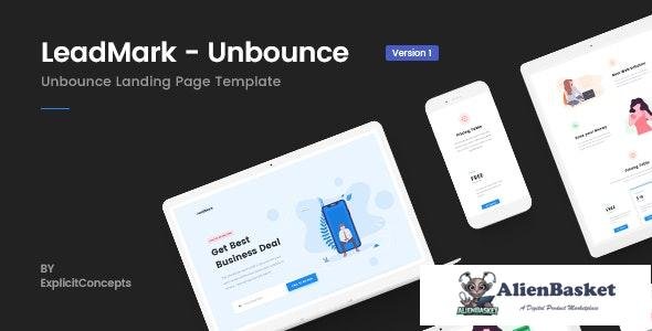 15817 LeadMark v1.0 - Lead Generation Unbounce Landing Page Template 