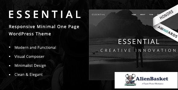 15355 Essential v1.9 - Responsive Minimal One Page WordPress Theme 