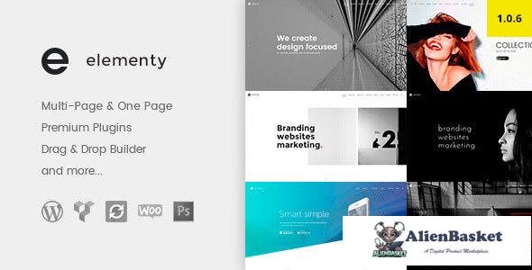 34477 Elementy v1.1 - Multipurpose One & Multi Page WordPress Theme 