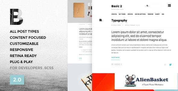 19837 Basic 3 v3.2.1 - One Column, Blogging Tumblr Theme 