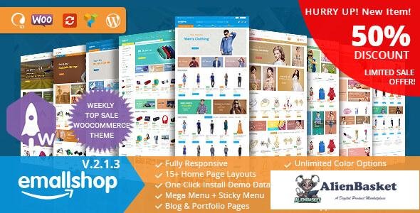 12033 EmallShop v2.1.3 - Responsive Multipurpose WooCommerce Theme 
