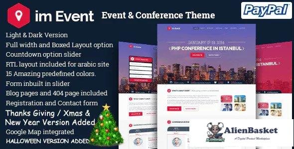 13486 im Event - Event Conference Landing Page (Bootstrap 3 and Bootstrap 4) 
