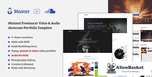 11329 Master - Freelancer Video, Audio Portfolio HTML Template 