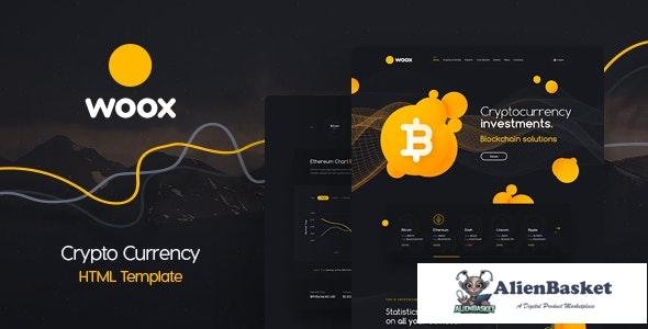25634 Woox Crypto v2.0 - ICO,Coins and Cryptocurrency HTML Website Template 