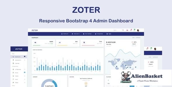 19148 Zoter v1.0 - Responsive Admin Dashboard Template 