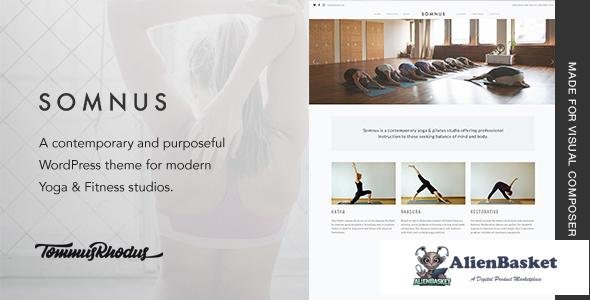 12983 Somnus v1.0.7 - Yoga & Fitness Studio WordPress Theme 