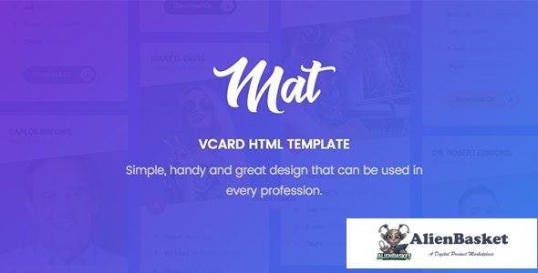 17661 Mat v1.0 - vCard & Resume Template 