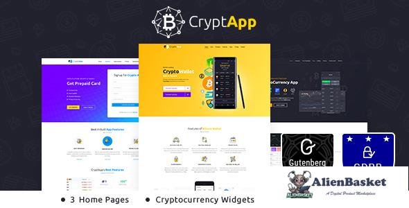 19685 CryptApp Landing Page v1.8 - Cryptocurrency Theme 