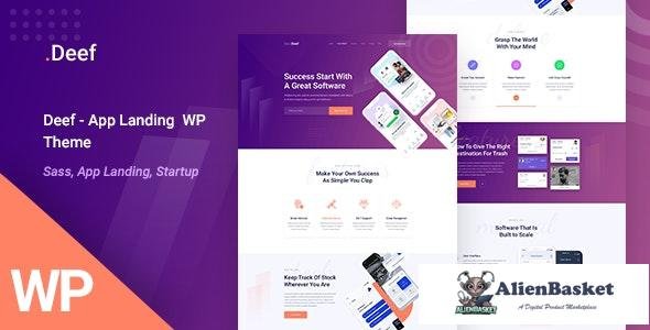 27690 Deef v1.0.0 - App Landing WordPress Theme 