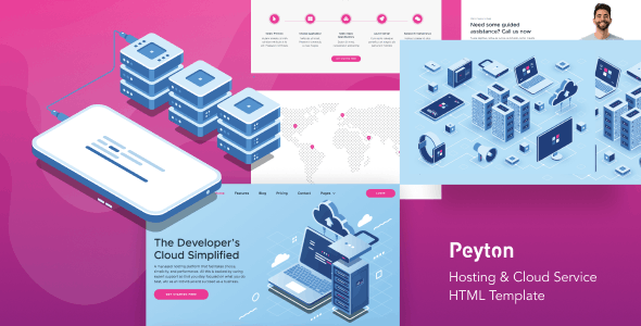 17852 Peyton v1.0 - Hosting & Cloud Service HTML Template 