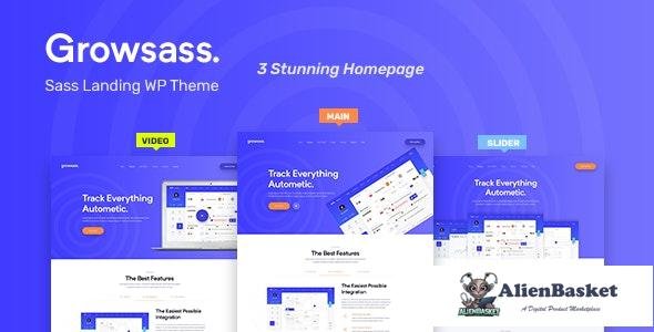 26974 Growsass v1.0.6 - Software Landing Page WordPress Theme 