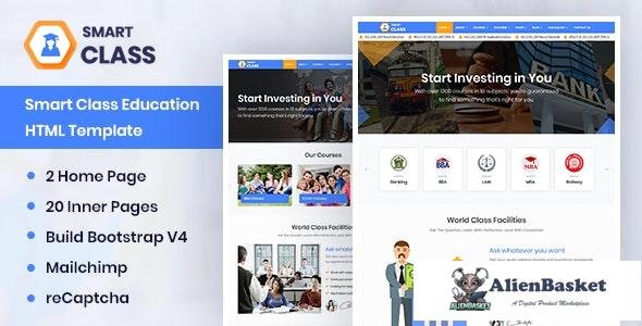 26677 SmartClass v1.0 - Education Agency Coaching & Tuition HTML Template 