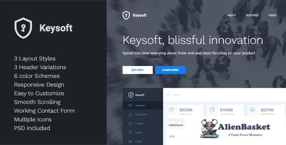 16649 KeySoft v1.1 - Software Landing Page 