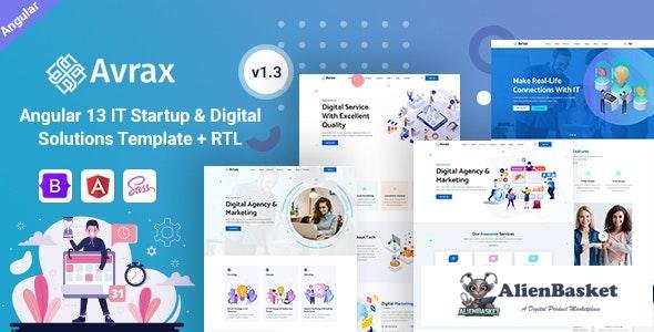 30392 Avrax v1.3 - IT Startup & Digital Services Angular 13 Template 