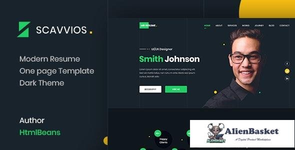 26085 Scavvios v1.0 - One Page Parallax HTML5 Template 
