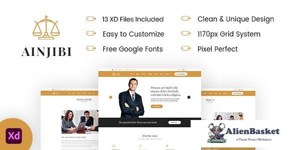 31736 Ainjibi v1.0 – Attorney and Lawyer XD Template 