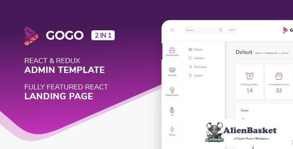 12087 Gogo React v2.0.2 - React Admin Template 
