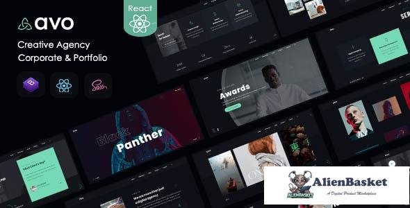 30657 Avo v1.0 - React Creative Agency & Showcase Portfolio 