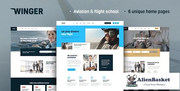 23723 Winger v1.0.2 - Aviation & Flight School WordPress Theme 
