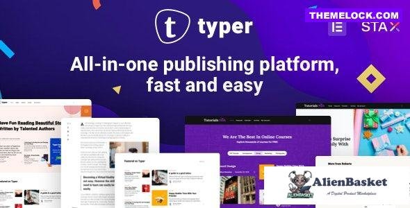21114 Typer v1.8.2 - Amazing Blog and Multi Author Publishing Theme 