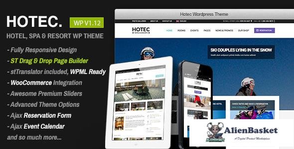 12421 Hotec v2.5 - Responsive Hotel, Spa & Resort WP Theme 