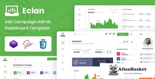 26654 Eclan v1.0 - Ads Campaign Admin Dashboard Template 