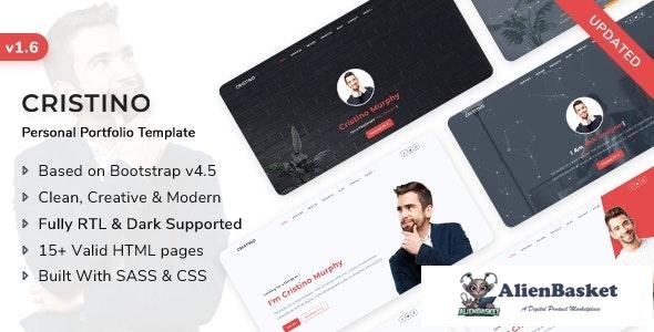 23791 Cristino v1.6.0 - Personal Portfolio, CV & Resume Template 