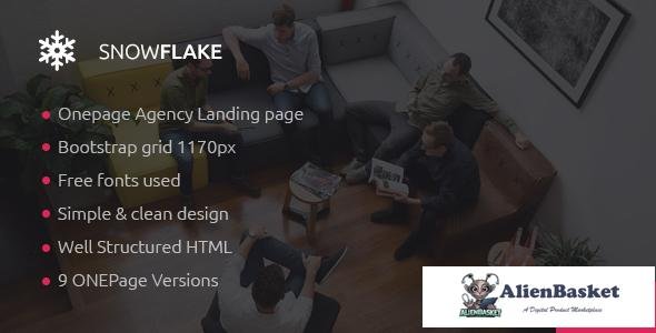 12320 SNOWFLAKE - Onepage Agency HTML Template 