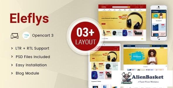 25638 Eleflys v3.0.3 - Mega Electronics OpenCart 3.x Responsive Theme 