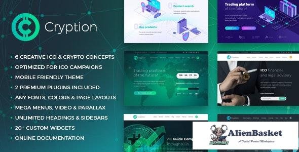 22394 Cryption v1.0.6.1 - ICO, Cryptocurrency & Blockchain WordPress Theme 