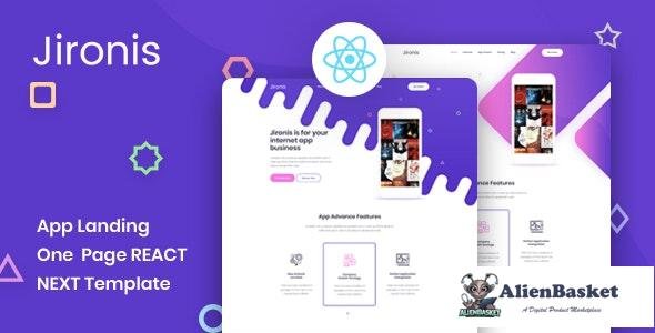 23760 Jironis v1.0 - React Next App Landing Page Template 