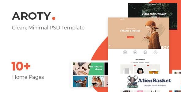 12495 Aroty v1.0 - Clean, Minimal Shop PSD Template 