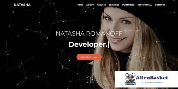 10204 Natasha v1.0 - One Page Portfolio HTML Template 