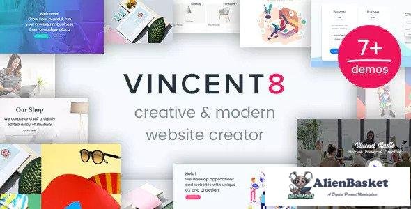 13409 Vincent Eight v1.0 - Responsive Multipurpose WordPress Theme 