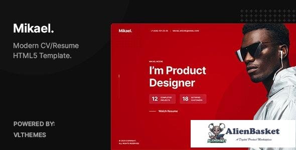 21427 Mikael v1.0 - Modern & Creative CV/Resume HTML5 Template 