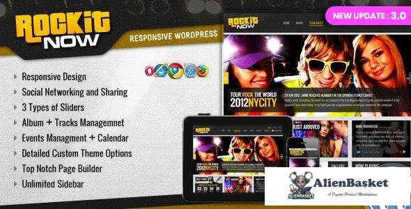 18478 Rockit Now v3.0 - Music Band WordPress Theme 