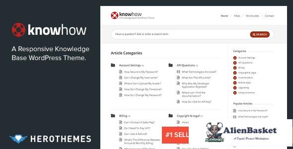 20648 KnowHow v1.1.17 - A Knowledge Base WordPress Theme 