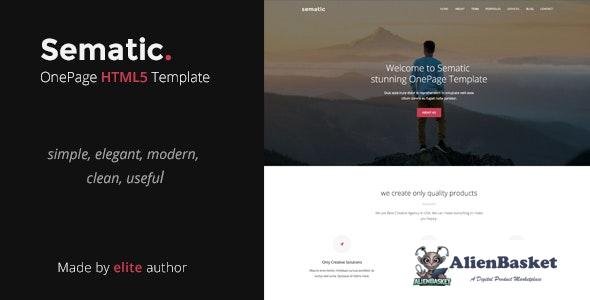 27309 Sematic v1.0 - One Page HTML5 Template 