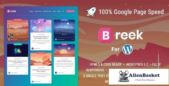 32953 Breek v4.0.0 - Minimal Masonry Theme for WordPress 