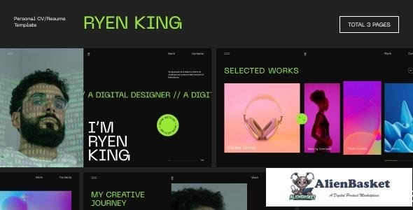 27310 Ryen King v1.0 - Personal CV/Resume HTML Template 