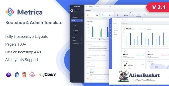 21065 Metrica v2.1 - Admin & Dashboard Template 